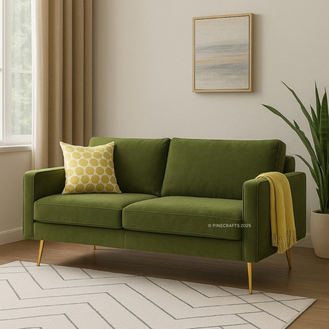 Soothing Seat Velvet Sofa