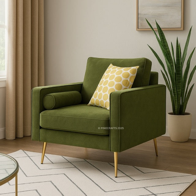 Soothing Seat Velvet Sofa