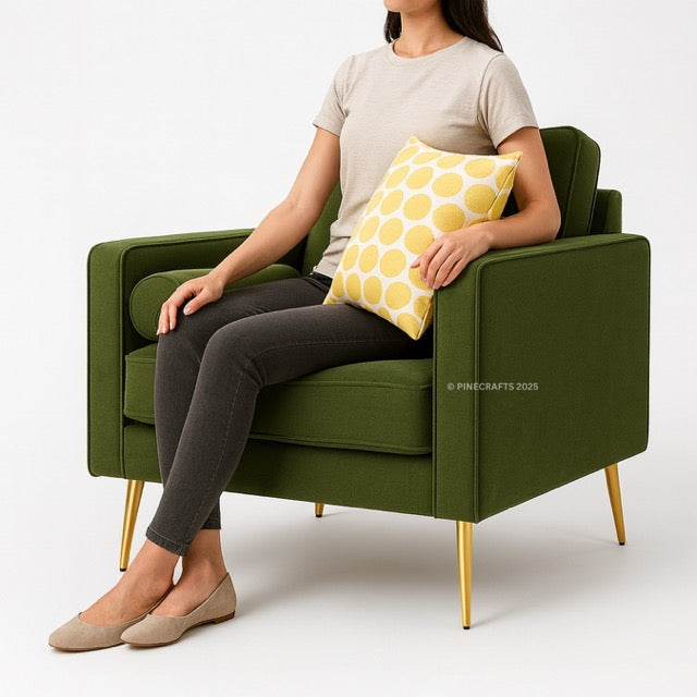 Soothing Seat Velvet Sofa