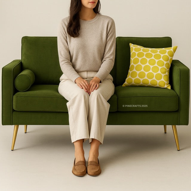 Soothing Seat Velvet Sofa