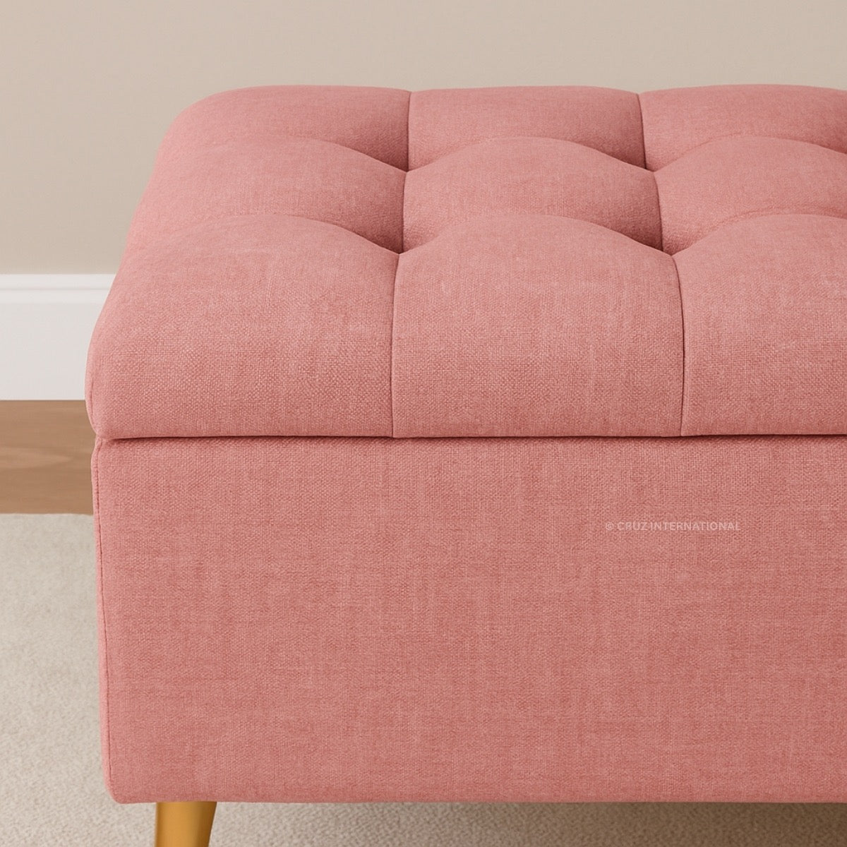 Premium Bench & Ottoman | Solid Wood