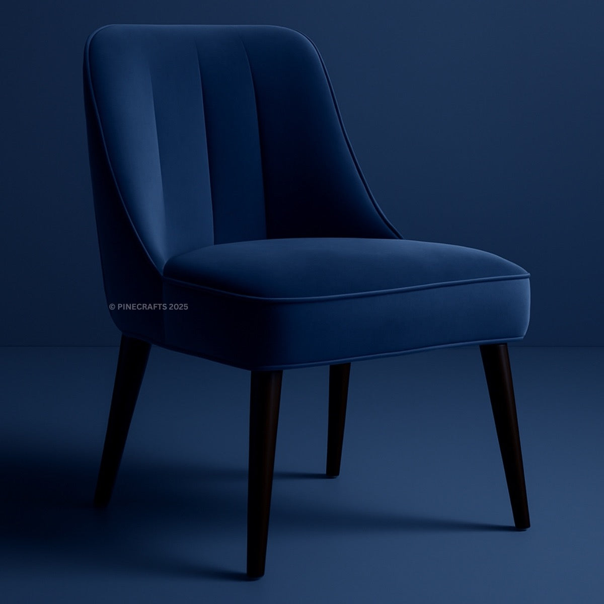 Premium Velvet Dining Chair – Wooden Frame