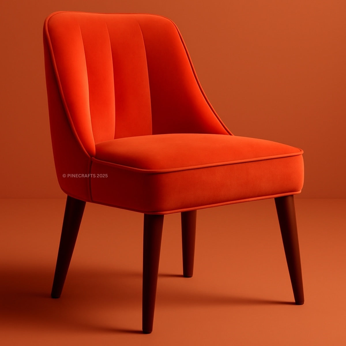 Premium Velvet Dining Chair – Wooden Frame