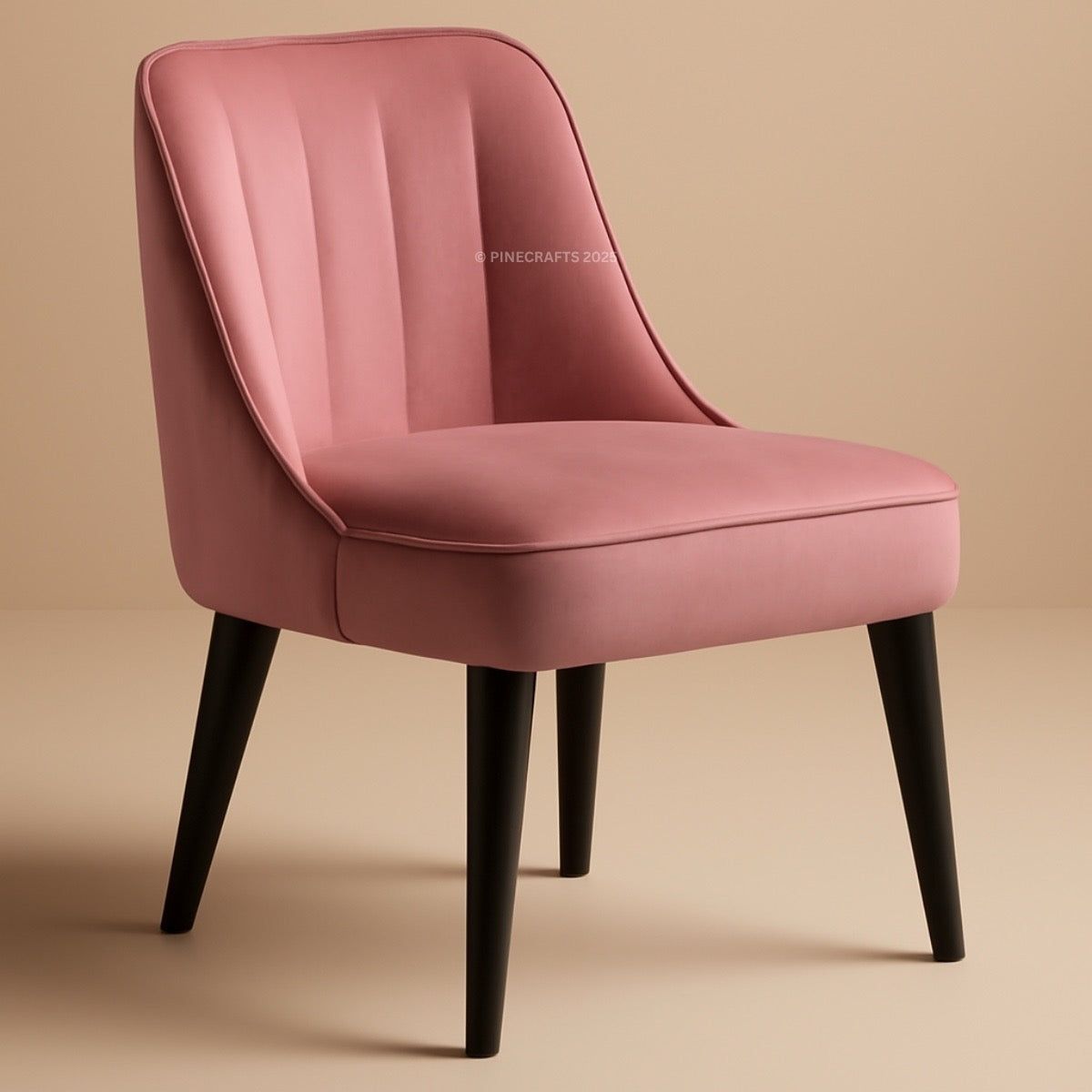 Premium Velvet Dining Chair – Wooden Frame