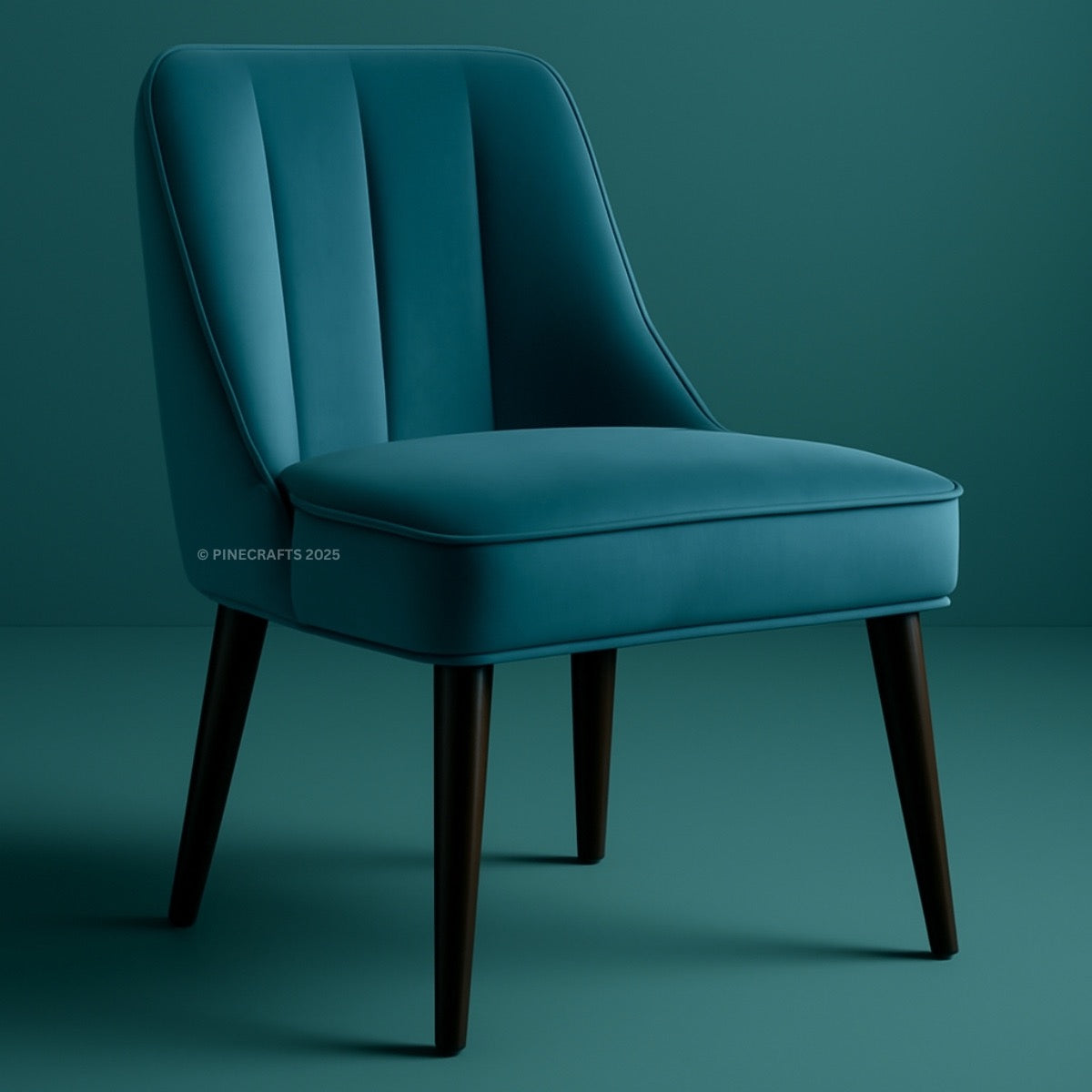 Premium Velvet Dining Chair – Wooden Frame