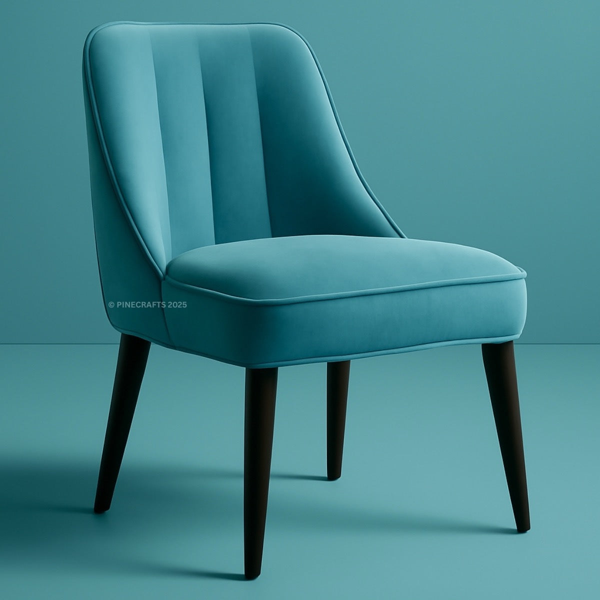 Premium Velvet Dining Chair – Wooden Frame