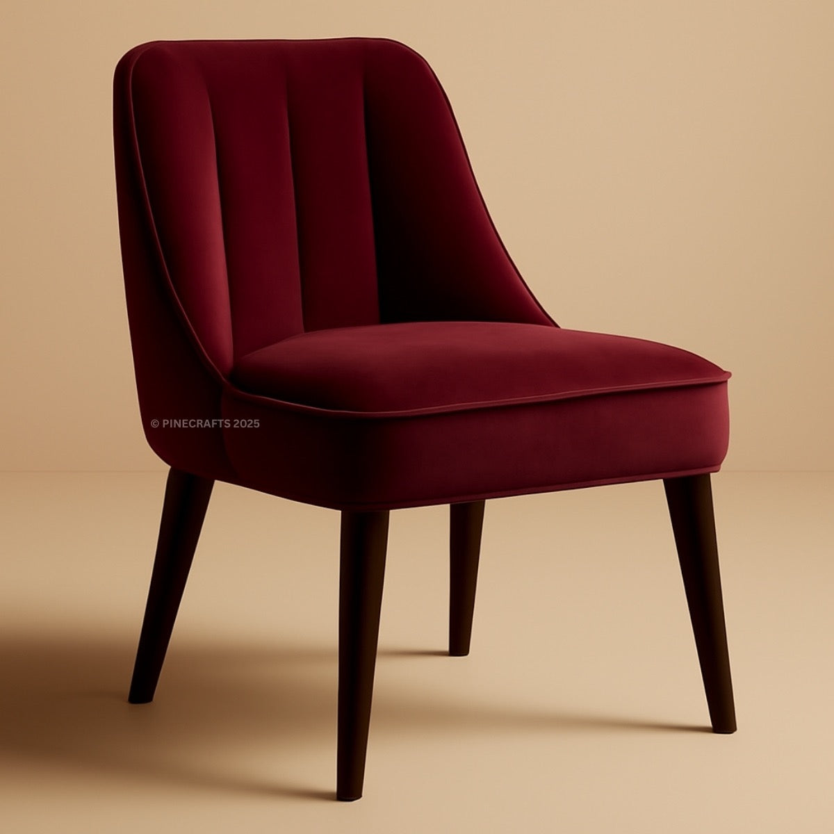 Premium Velvet Dining Chair – Wooden Frame