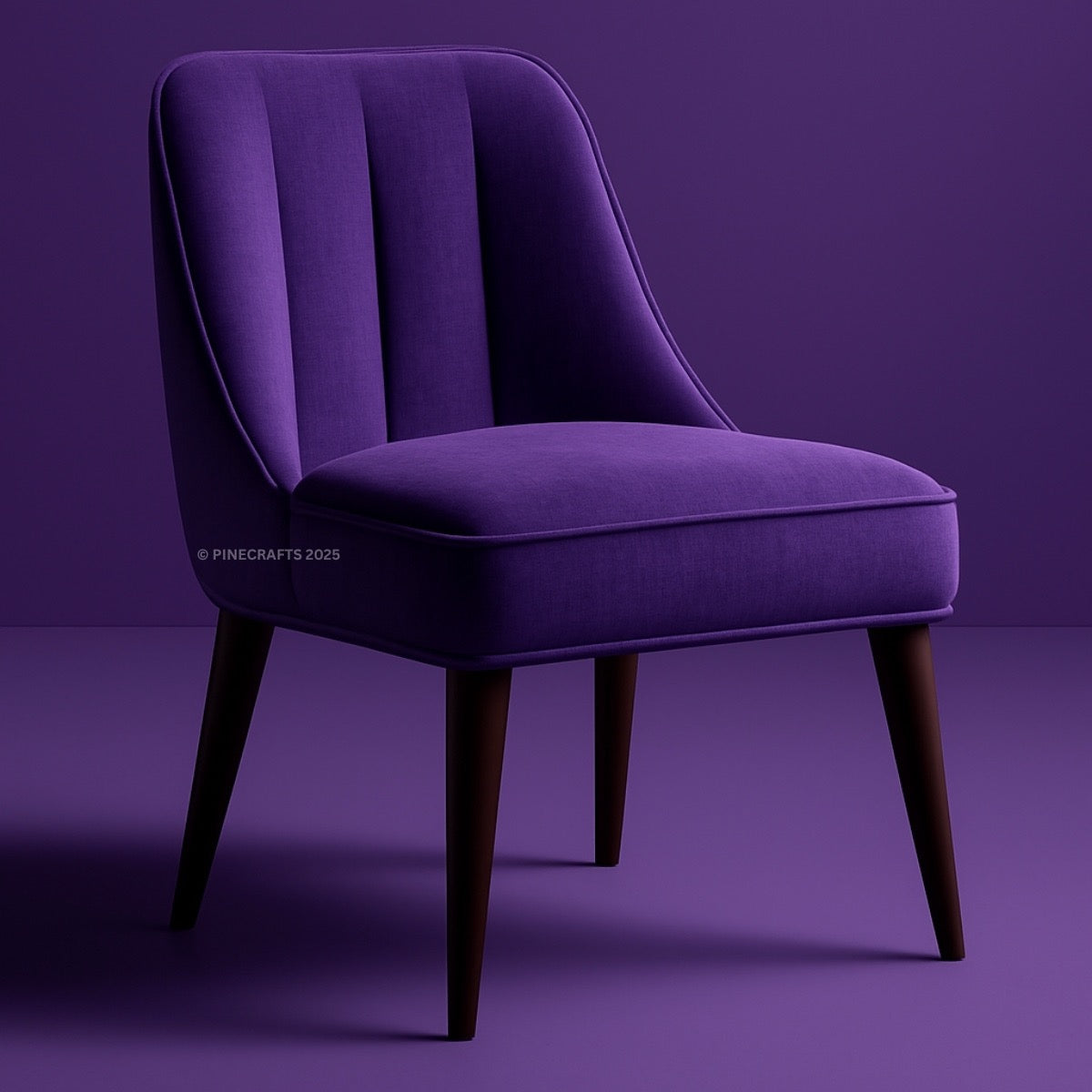 Premium Velvet Dining Chair – Wooden Frame