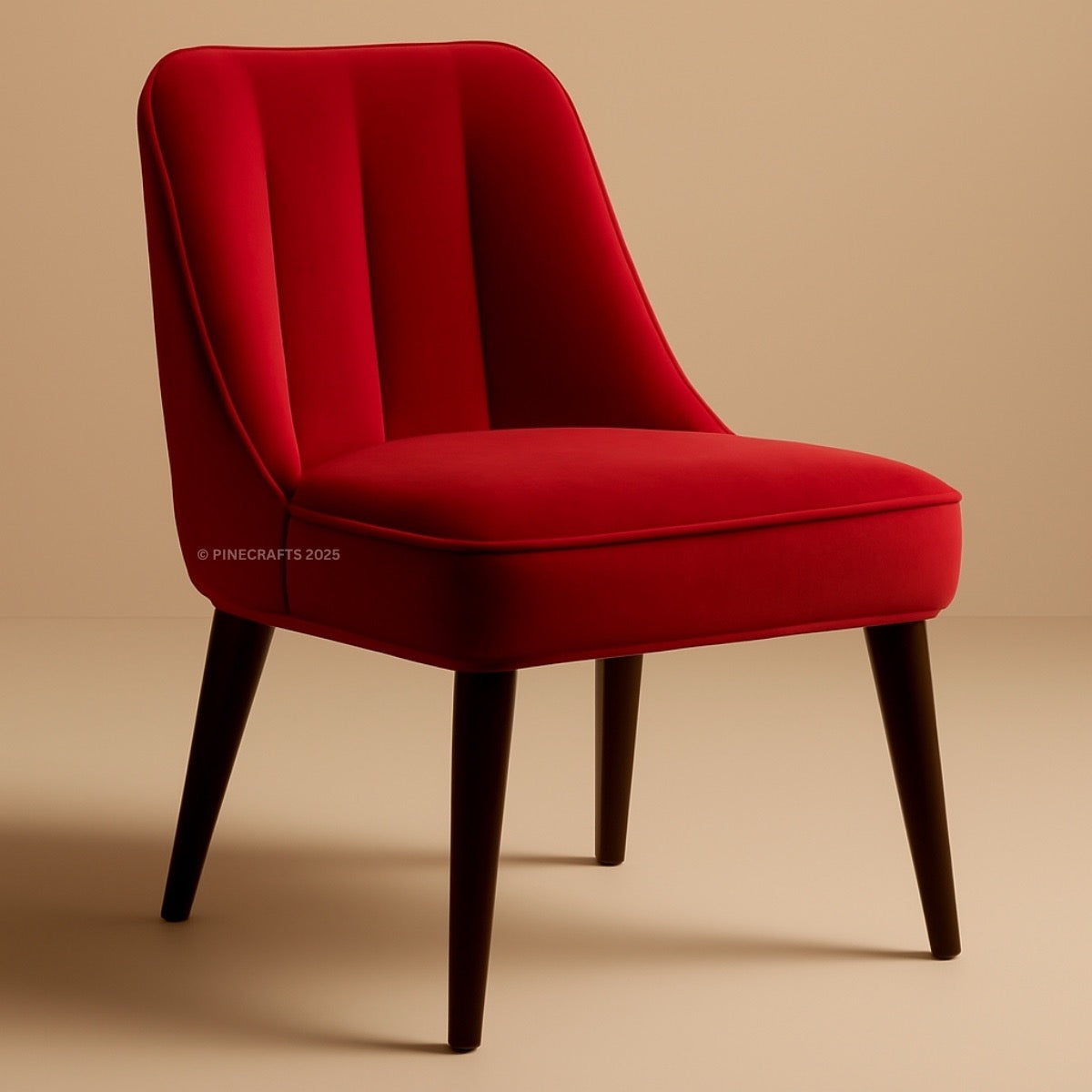 Premium Velvet Dining Chair – Wooden Frame