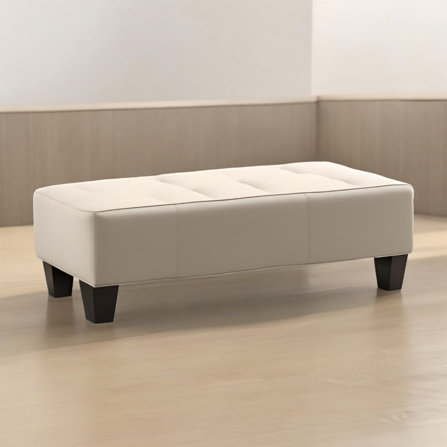 Vintage Wooden Bench with Cozy Seat