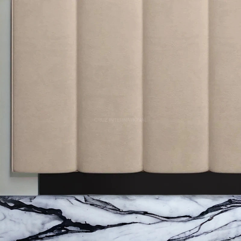 Modern Look Cute Fabric Ottoman Bench