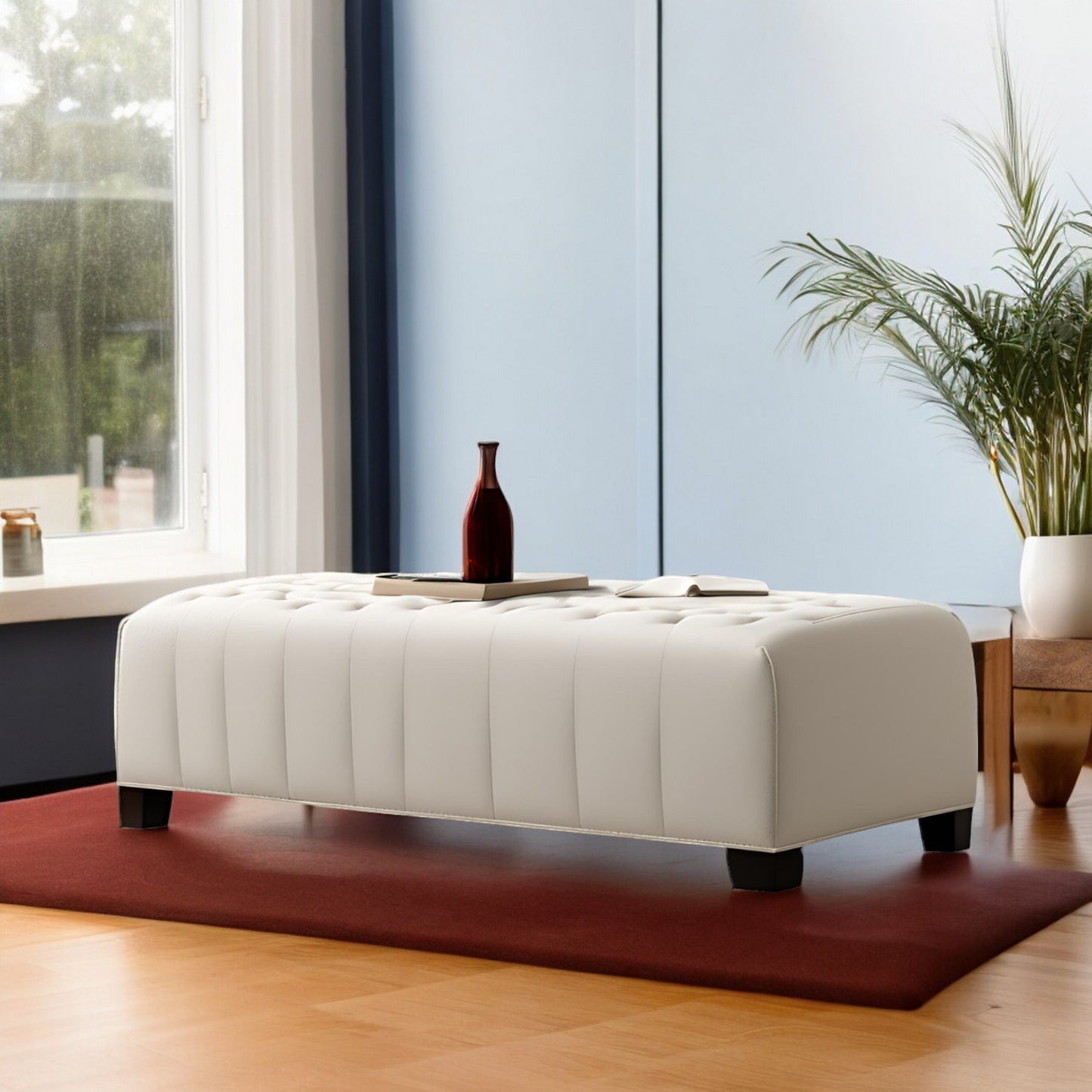 Farmhouse Comfort Wooden Bench