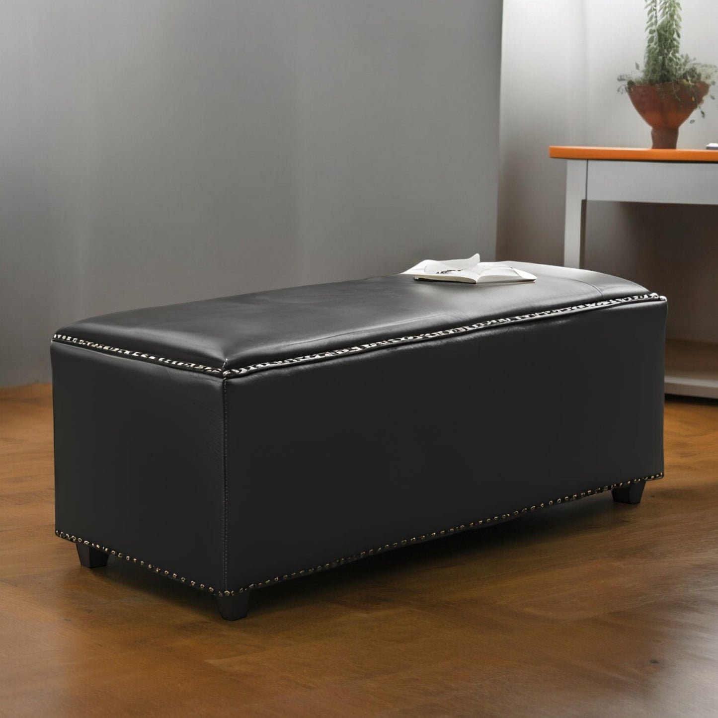 Classic Wooden Bench with Cushion