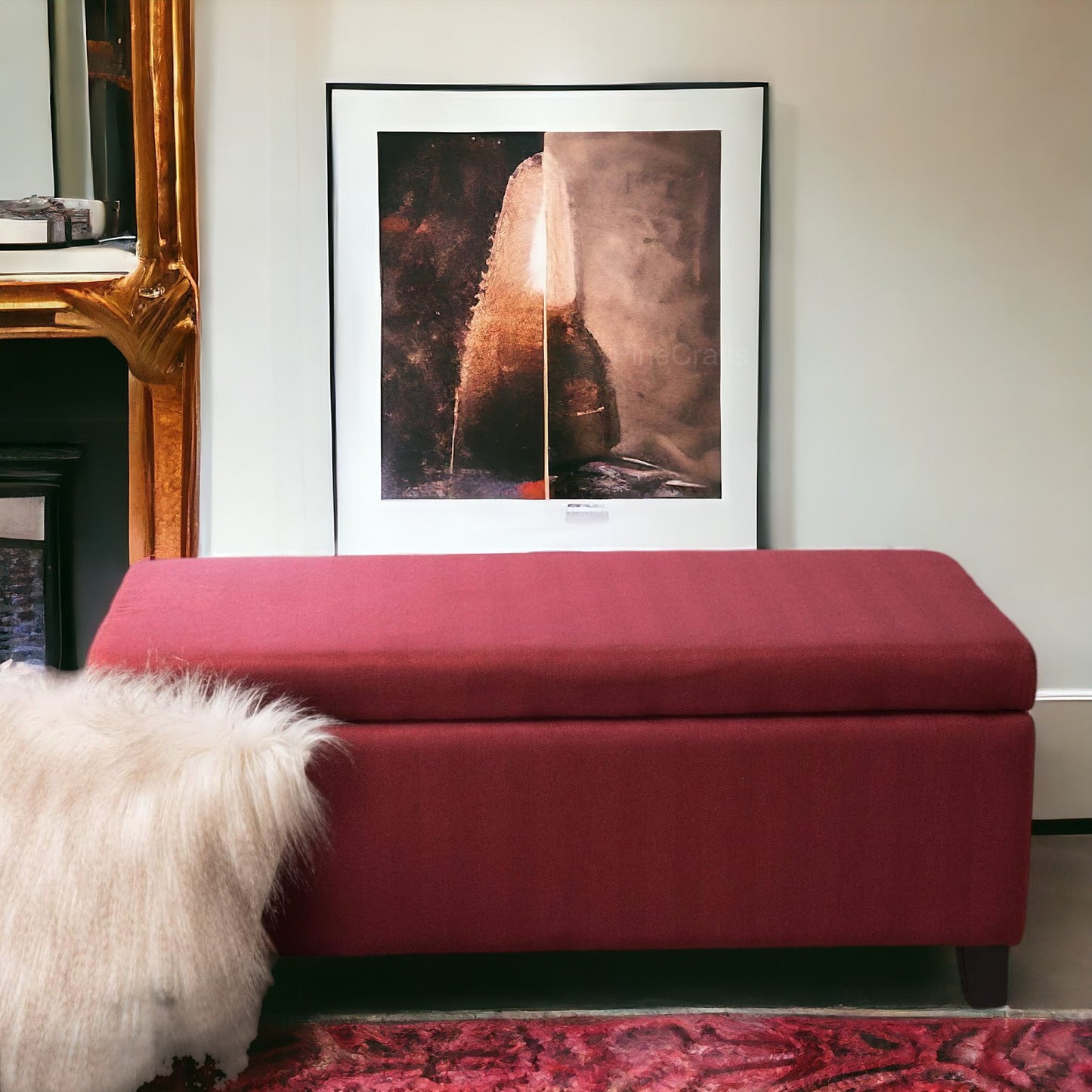 Modern Bench Ottoman with Storage