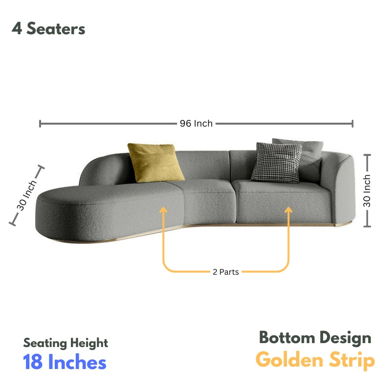 Round Sofa with Chair (Full Size)