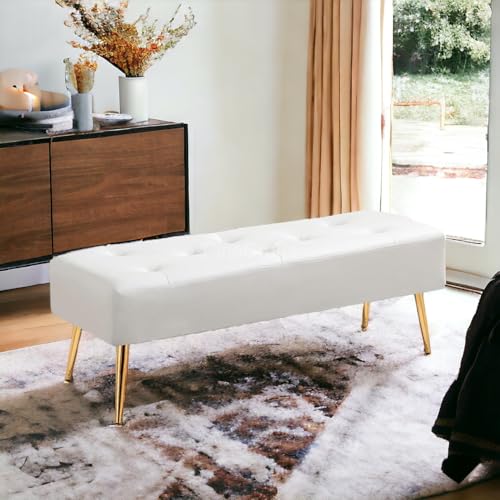 PineCrafts Velvet Settee & Bench - Durable Solid Wood Frame - Ideal for Living Room & Bedroom Decor (Master Black)