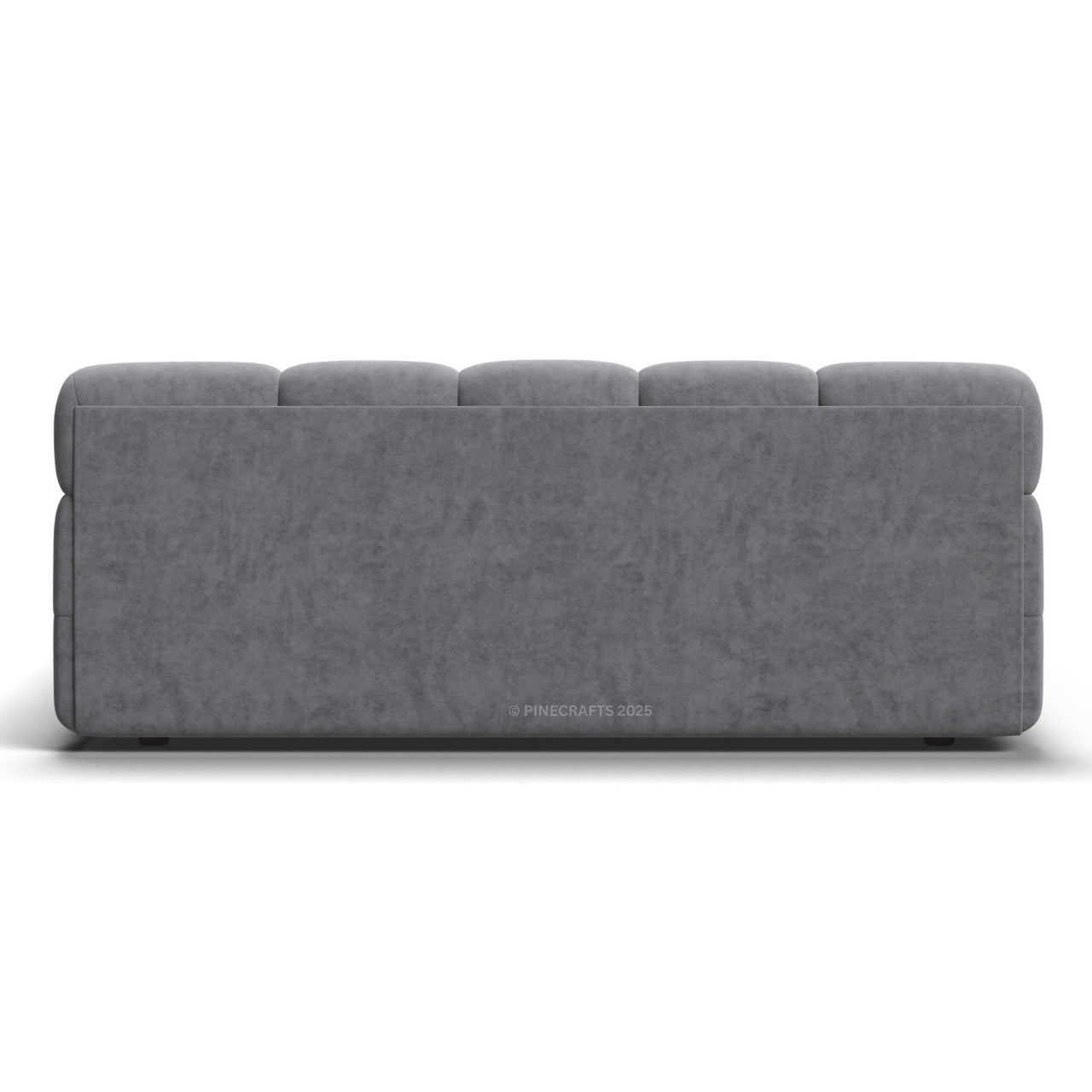 Gray sofa on a white background