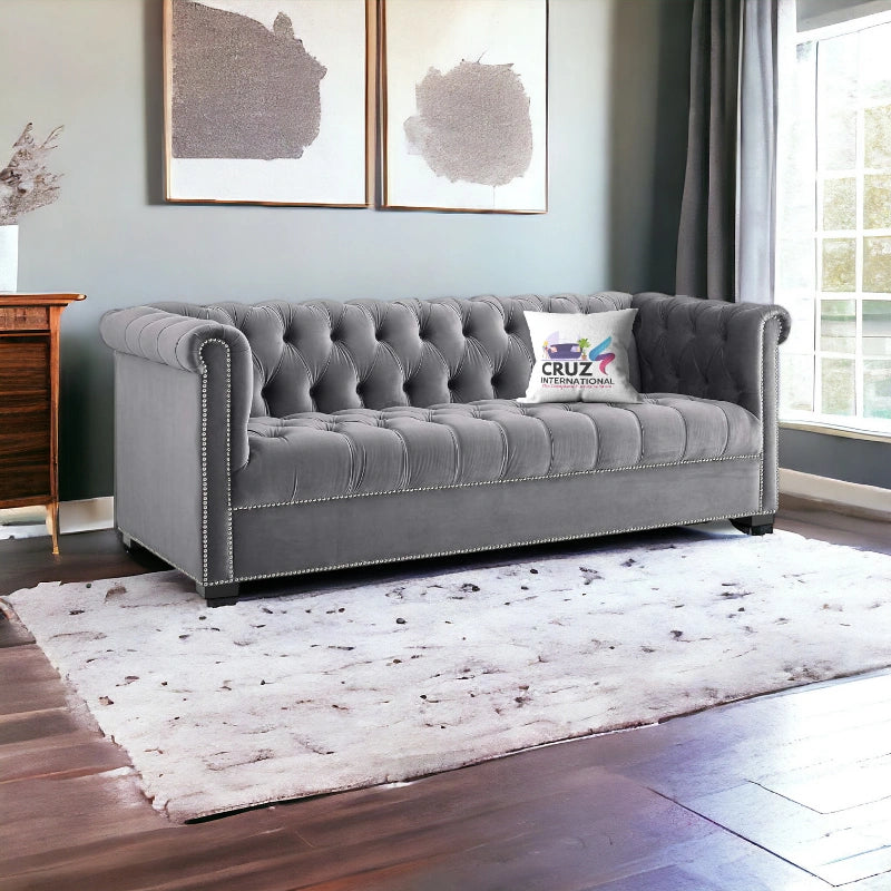 Royal Fabric 3 Seater Sofa Couch for Studio
