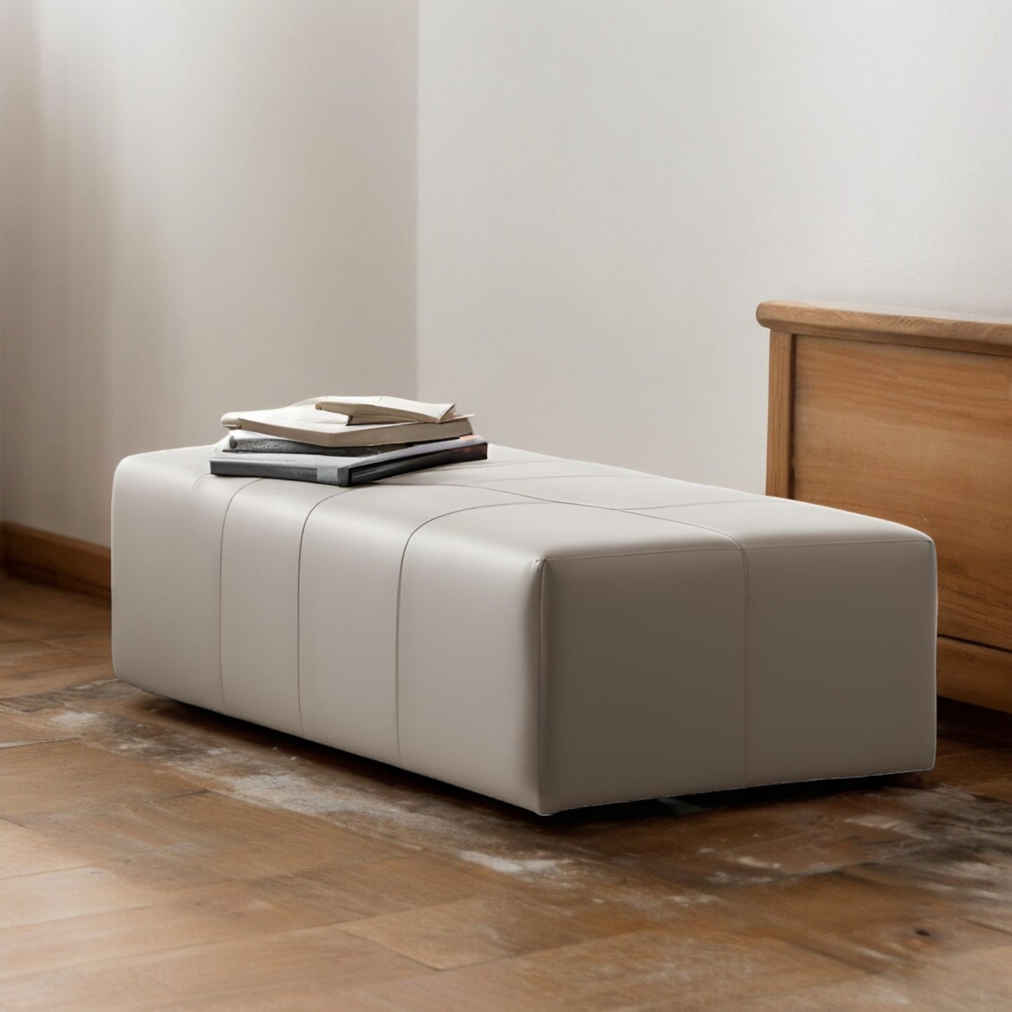 Space-Saving Wooden Bench for Apartments