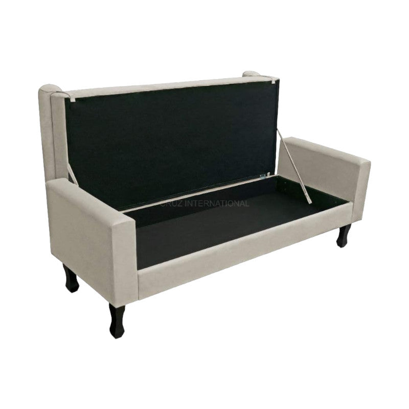 Contemporary Ottoman Bench with Ample Storage