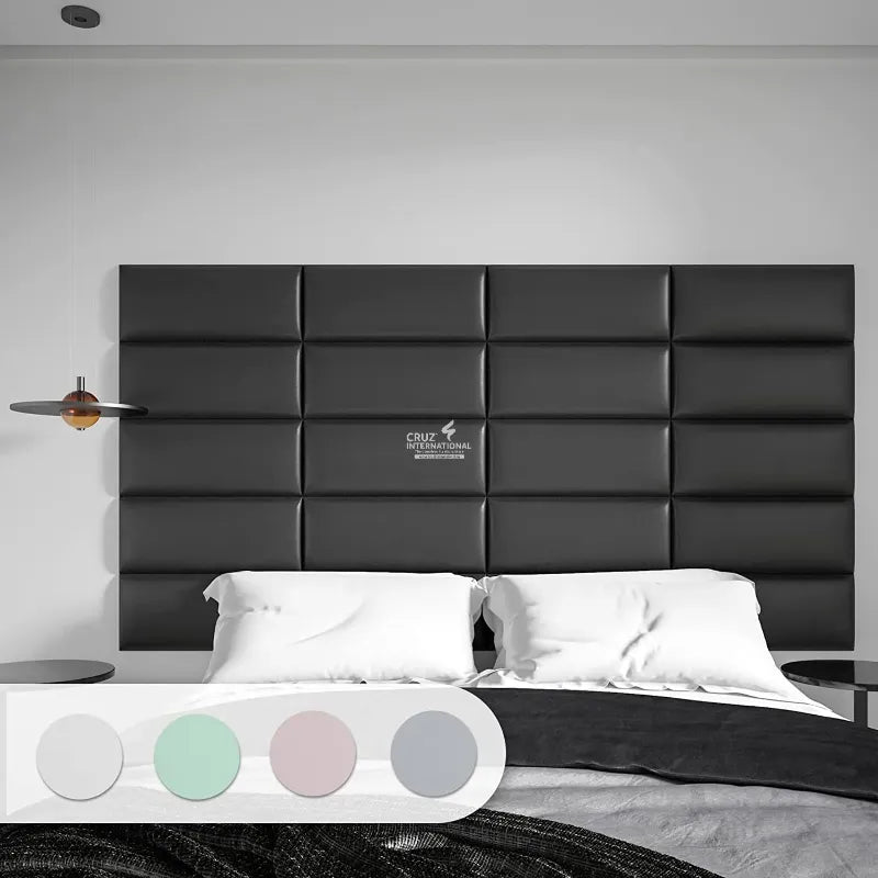 Modern High Back Cushion Headboard (Wall Mounted) CRUZ INTERNATIONAL