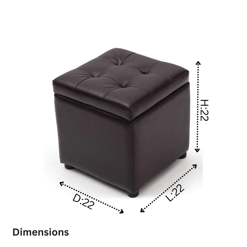 Square Home Modern art Ottoman CRUZ INTERNATIONAL