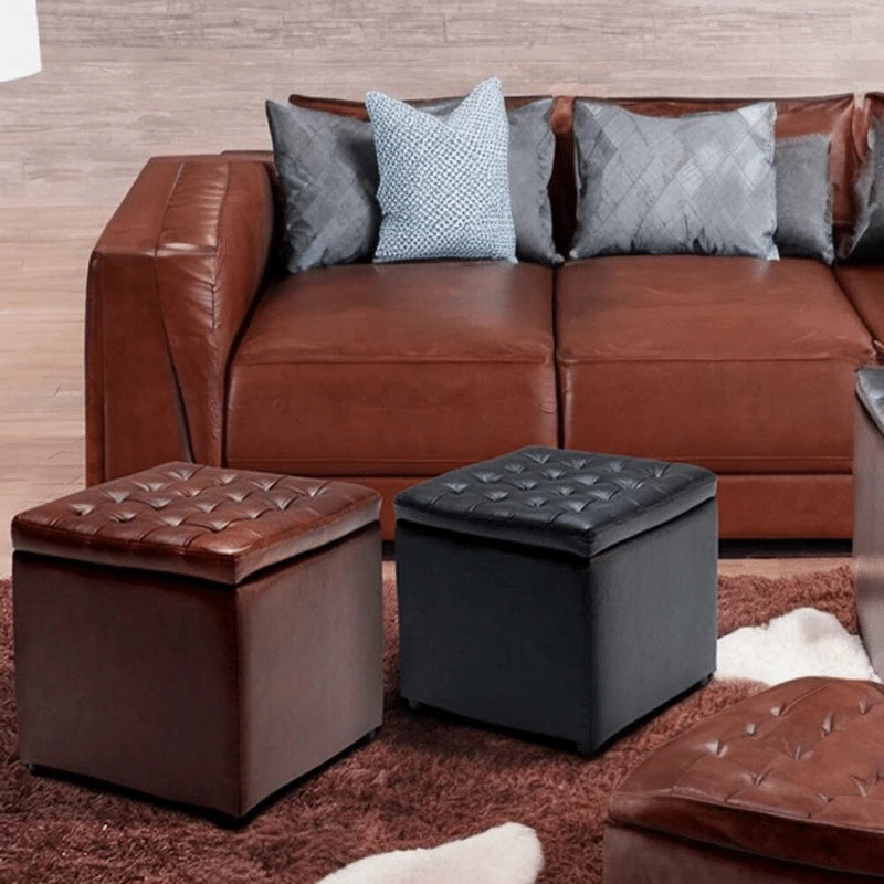 Square Home Modern art Ottoman CRUZ INTERNATIONAL