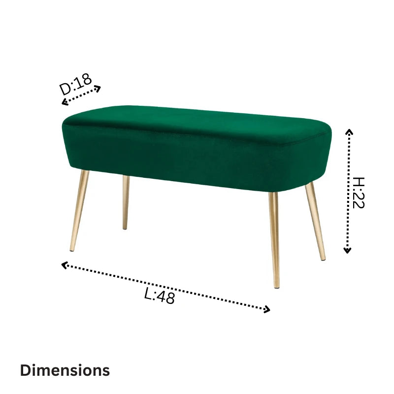 Perfect Living Room Modern Bench CRUZ INTERNATIONAL