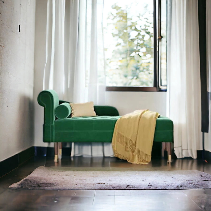 Modern Look Cute Fabric Settee for Living Room