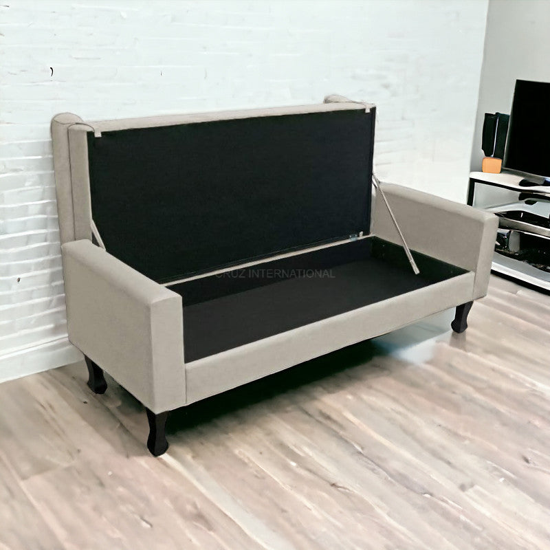 Contemporary Ottoman Bench with Ample Storage