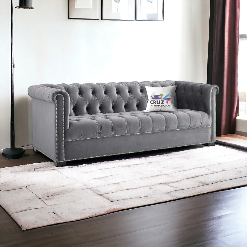 Royal Fabric 3 Seater Sofa Couch for Studio