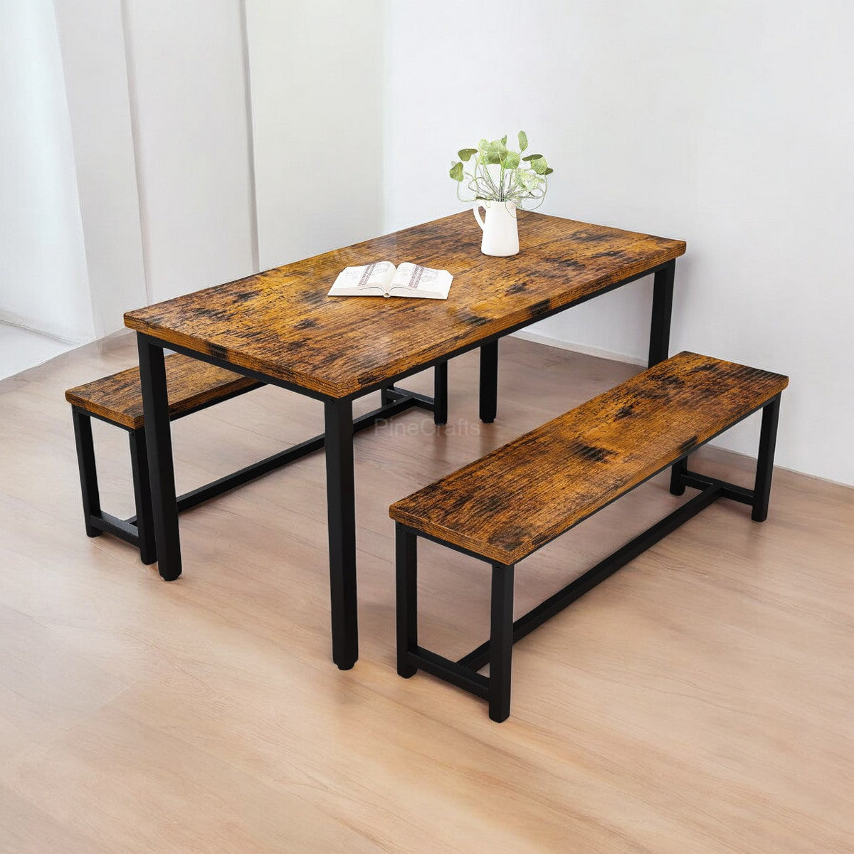 Modern Dining Table with Bench