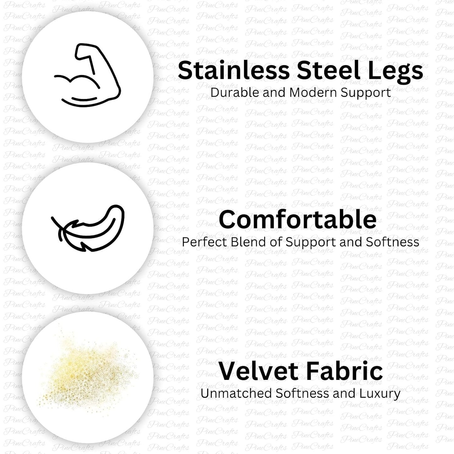 PineCrafts Compact and Durable Living Room Chair | Stylish Wooden Accent Chair for Home (Rosegold)