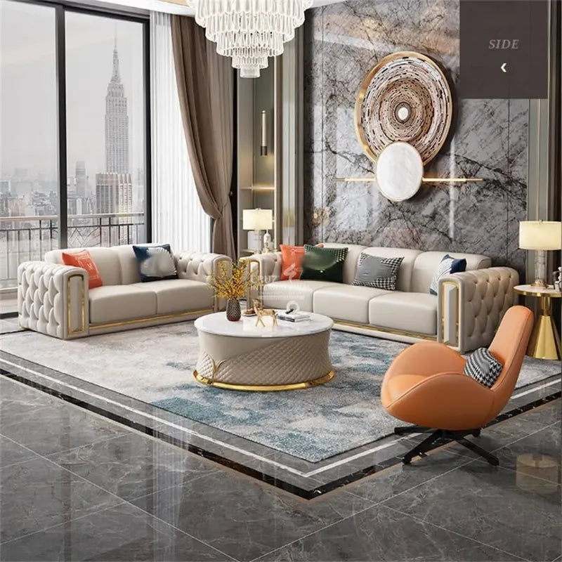 Modern Mariana Lorenzo Sofa Set CRUZ INTERNATIONAL