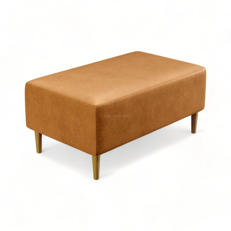 Cute Look Fabric Ottoman Bench
