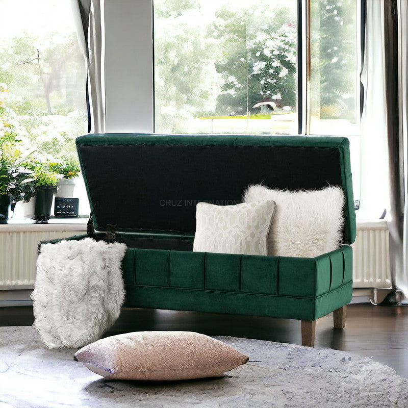 Compact Storage Ottoman Bench