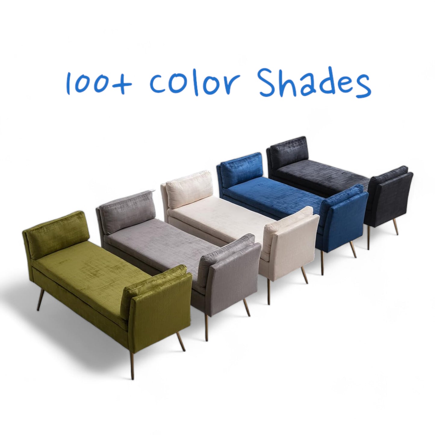 Luxury Velvet Sofa with Solid Wood Frame