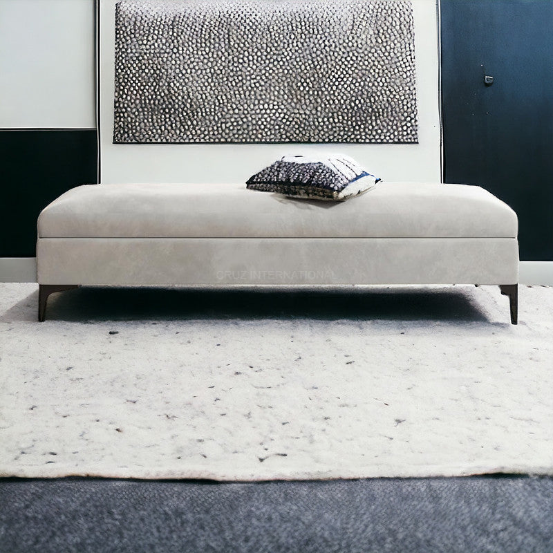 Elegant Ottoman Bench with Roomy Storage