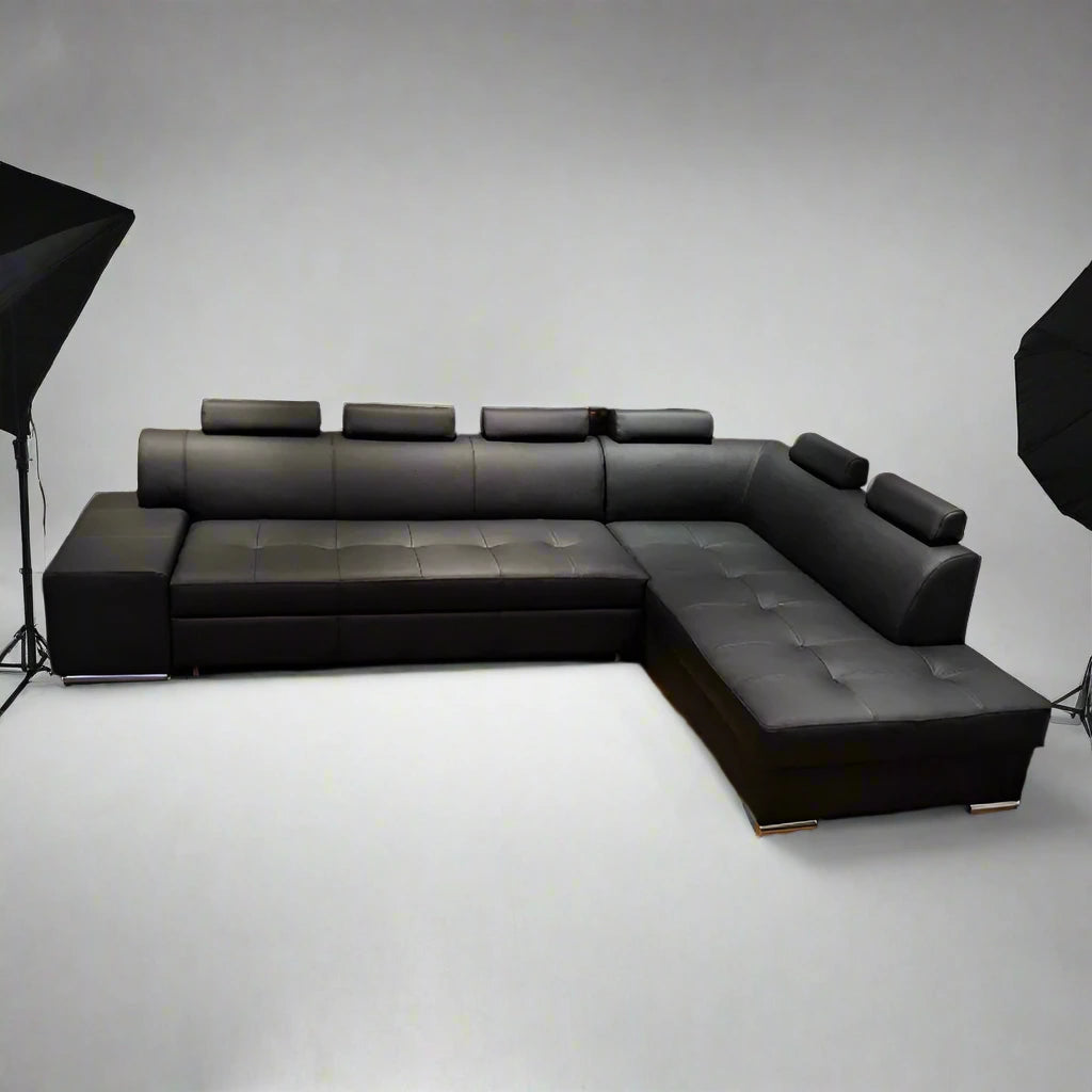 Luxurious Upholstered L Shape Sofa