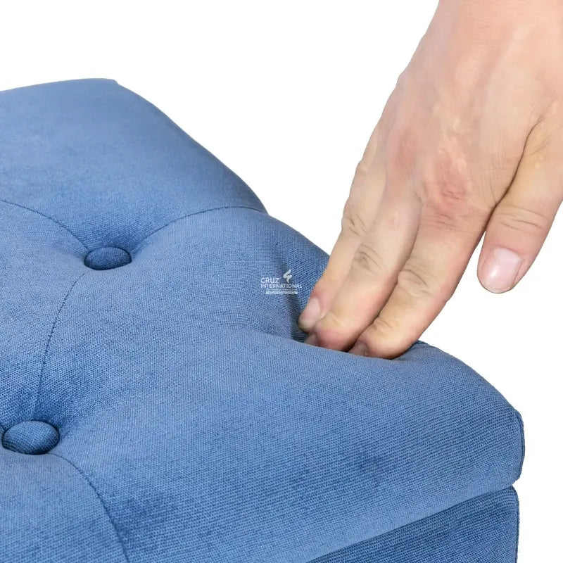 Velvet Luxury Pouf CRUZ INTERNATIONAL