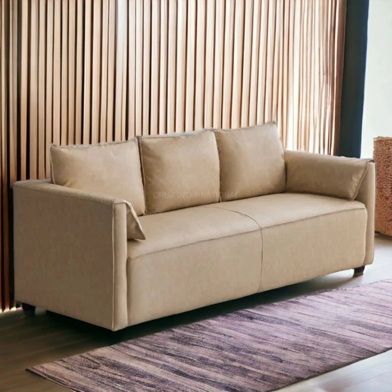 Modern Cute Look 3 Seater Fabric Sofa