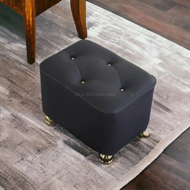 Modern Look Cute Fabric Ottoman Footrest