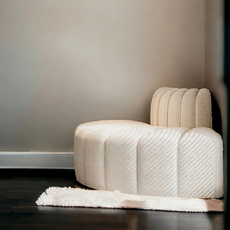 Cute Look Fabric Corner Chair for Living Room