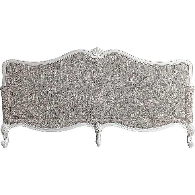 Royal Carving White Sofa (7 Seater with Table) CRUZ INTERNATIONAL