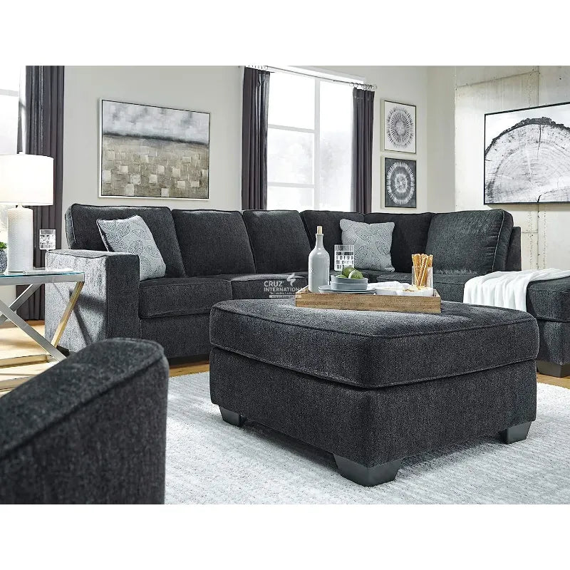 Luxe Velvet Ottoman CRUZ INTERNATIONAL