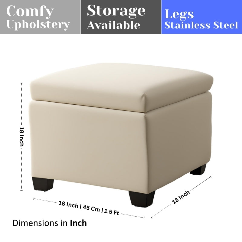 Minimalist Wooden Ottoman Stool