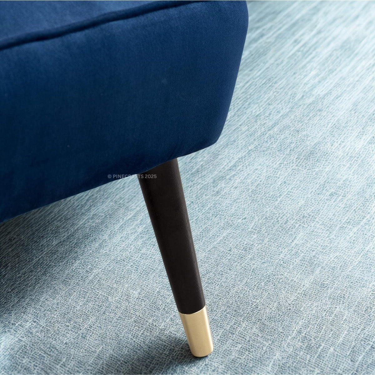 Solid Wood Velvet Living Room Chair