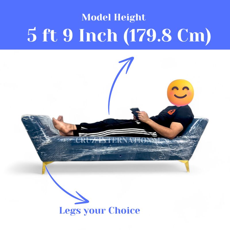 Velvet 3-Seater Settee for Living Room Decor