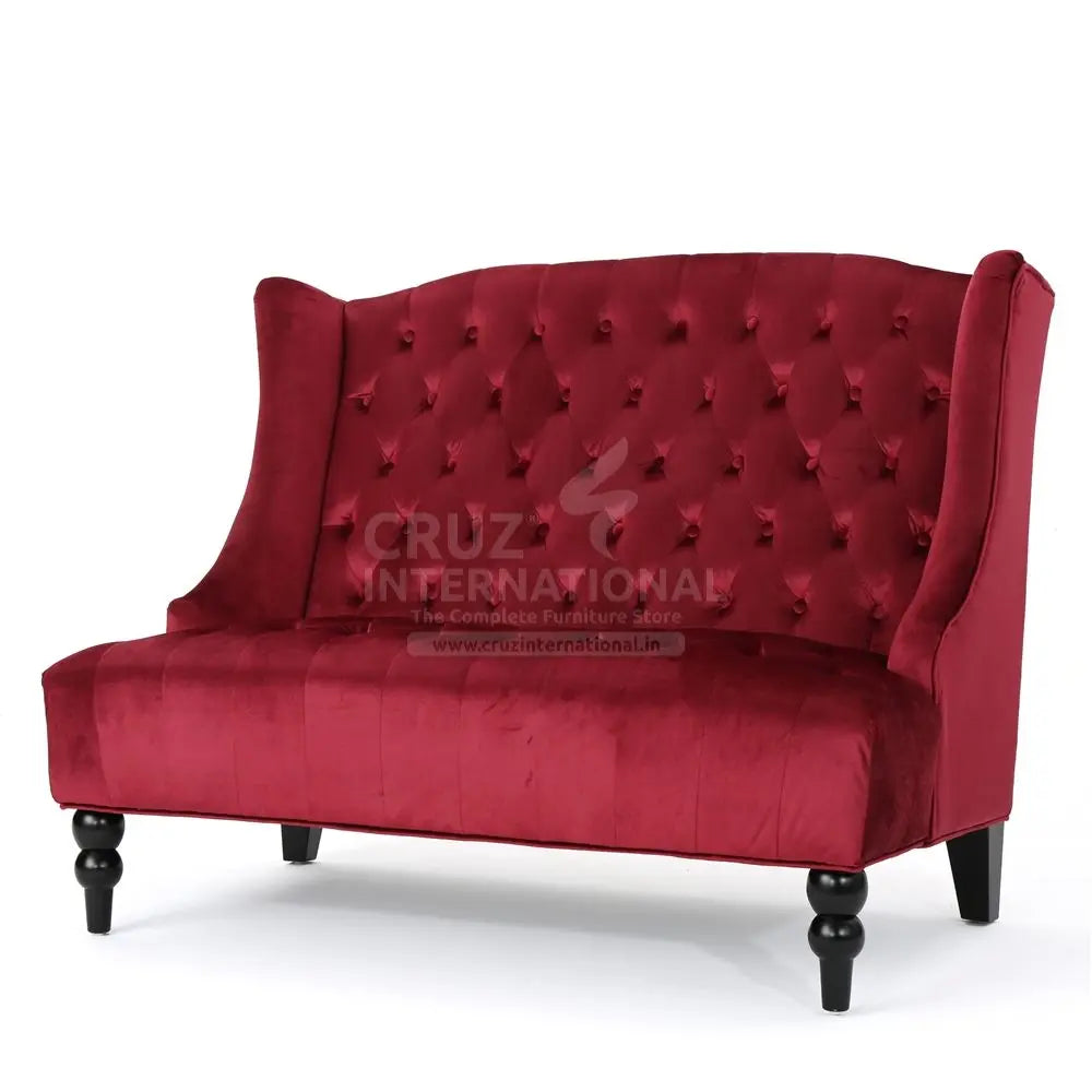 Sofa Set Maroon CRUZ INTERNATIONAL