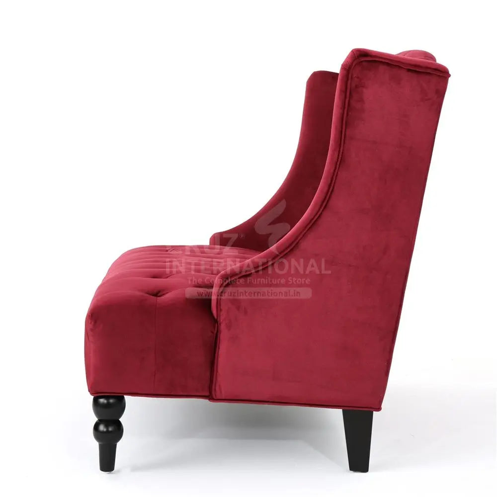 Sofa Set Maroon CRUZ INTERNATIONAL